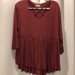 Fun strappy neck top